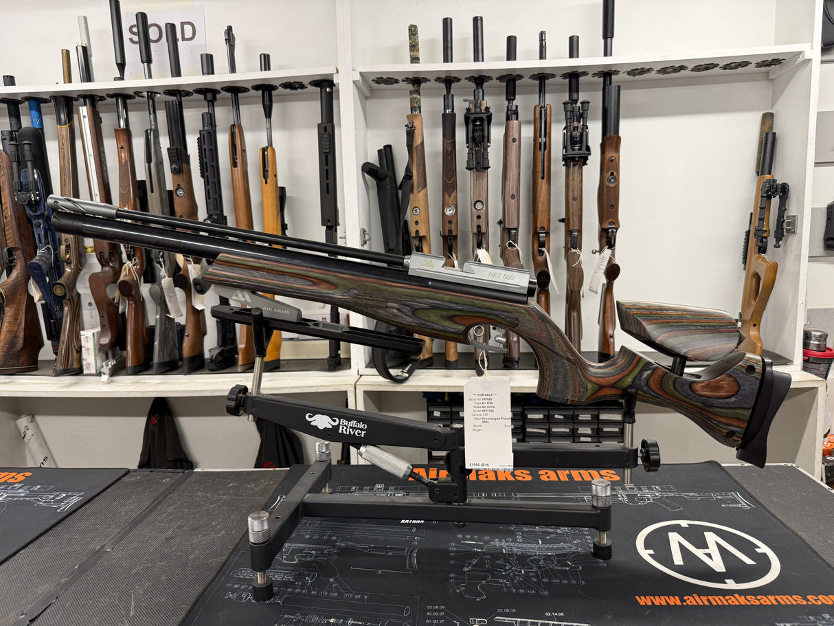 Second Hand Air Arms HFT 500 Green Laminate .177