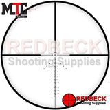 MTC King Cobra F1 8-32x50 First Focal Plane Scope. Close Up of AMD Reticle.