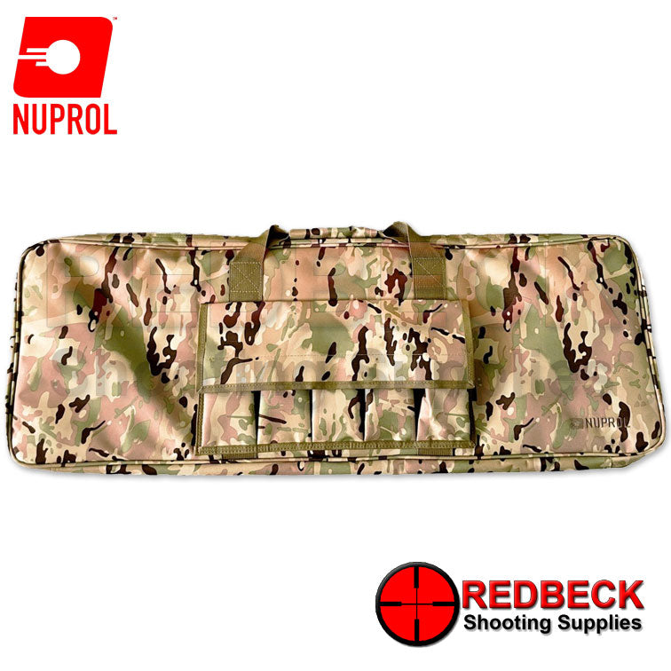 Nuprol Essential Rifle Bag 36 Camo front view Showing the multicam camo. 