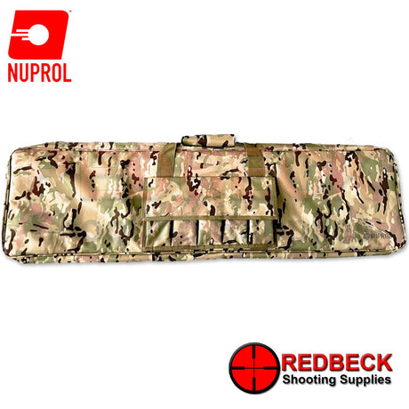 Nuprol Essential Rifle Bag 46 Camo front view Showing the sleek camo pattern. 