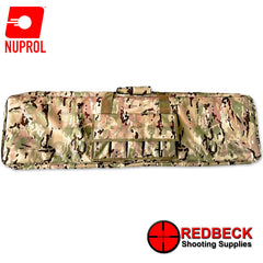 Nuprol Essential Rifle Bag 46 Camo front view Showing the sleek camo pattern. 