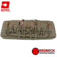 Nuprol Premium Rifle Bag 36 Green front view showing all the pouches. 