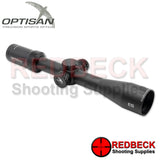 Optisan ES 3-12x44 SFP Illuminated MHP10i 0 Front View Showing The 44mm Objective Lens. 