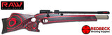 RAW Rapid Air Worx TM1000 Black Red Laminate Air Rifle