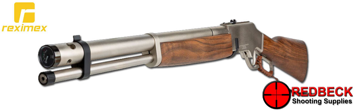 REXIMEX LIEVA Sliver Angled Front View showing the gauge and the barrel. 