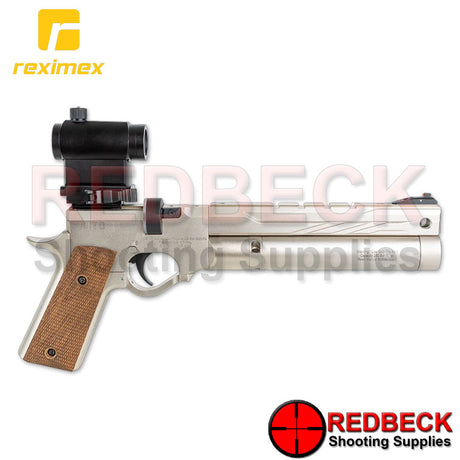 REXIMEX MITO 11 Silver Right Hand View showing the classic 1911 pistol style grip. 