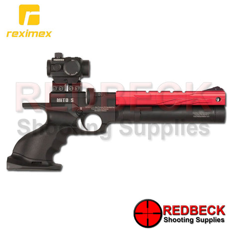 REXIMEX MITO Red Slide Right Hand View Showing the magazine location and cylinder.