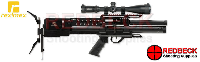 Reximex Meta Synthetic Right Hand View Showing the right hand side lever and the Adjustable Butt Hook 