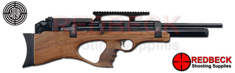 STEYR PRO X AIR RIFLE RIGHT SIDE VIEW FULL LENGTH Showing the picatinny rail and the adjustable buttstock. 