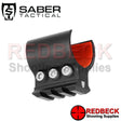 Saber Tactical Universal Buddy Bottle Clamp 34mm with view of rubber buffing pad