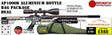 Snowpeak AP1000B Aluminium Bottle Bag Package Deal Showing the included 3-12x50 Hawke Fastmount scope, the buffalo river bag and the included tin of pellets. 