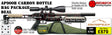 Snowpeak AP900 Carbon Bottle Bag Package Deal showing the included 3-12x50 Hawke scope, the buffalo river bag, pellets and targets. 
