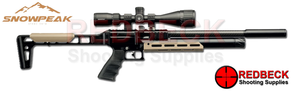 Snowpeak AP900 Cylinder Side View Showing The Exo Skeleton Look Of The Stock.