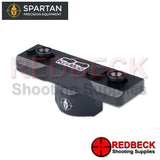 Spartan Air Rifle And Rifle Classic Key Mod Adapter Bottom View Showing The Logo Of The Key Mod And How It Mounts. 