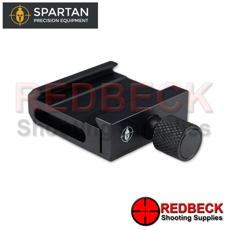 Spartan Classic Air Rifle And Rifle Arca Adapter Front View Showing The Arca Plates And Rails. 
