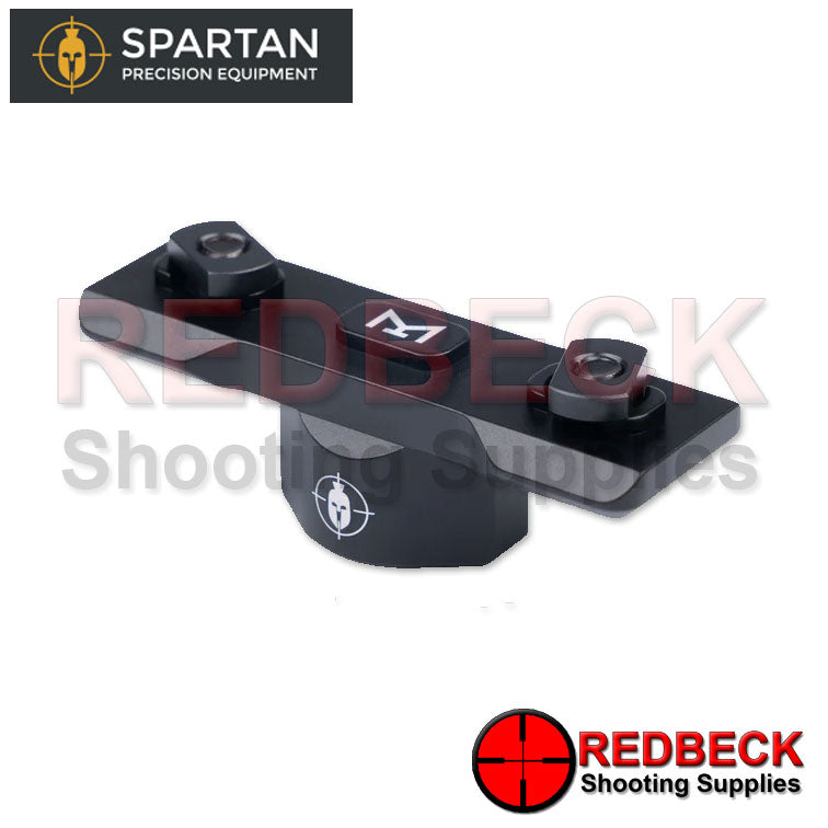 Spartan Classic Rifle And Air Rifle M-Lok Adapter Bottom View Showing The M-lok T Nutting. 