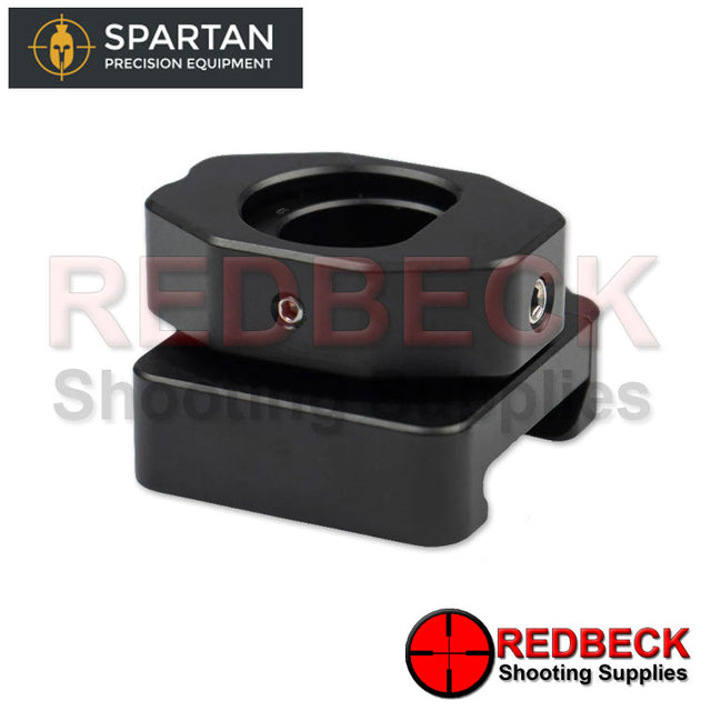 Spartan Disc-Lok Adapter for Picatinny Front View Showing The Picatinny Adapter For The Spartan Disc-Lok System. 