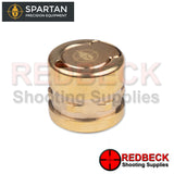 Spartan Rifle And Air Rifle Classic Gunsmith Adapter Brass Dirt Plug Front View Showing The Brass Adapter With The Dust Plug Attached.  