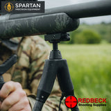 Spartan SpringBok Quad Sticks Mount View Showing A Close Up View Of The Spartan Rifle Adaptor. 