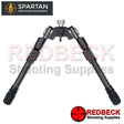 Spartan Vidarr Air Rifle And Rifle Bipod Front View Showing The Bipod In Its Standard Position.  