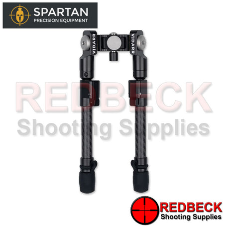 Spartan Vidarr Air Rifle And Rifle Bipod Top View Showing The Spartan In Its Closed Form. 
