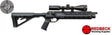 Steyr Air 5 Right Side View Showing the AR15 Buttstock and Picatinny Rail. 