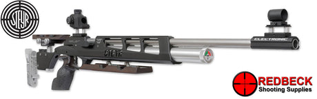 Steyr Challenge Electronic Angled Front View Showing the fill gauge and the cocking handle. 