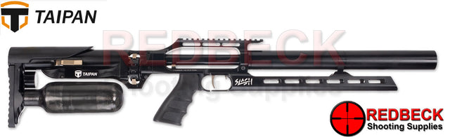TAIPAN SLASH AIRRIFLE Standard 420MM Showing The picatinny rail.