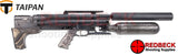 TAIPAN-VETERAN-II-AIRRIFLE-550mm-Tatical-AR-Laminate-Grey-Side-View Showing the location of the fill port and the under rail mounting type.