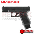 Umarex Glock 19 Gen5 MOS Left Side View Showing the duel safety trigger. 