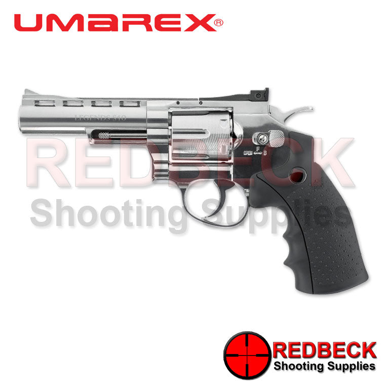 Umarex Legends S40 Left Side View showing the 4" Inch Barrel. 