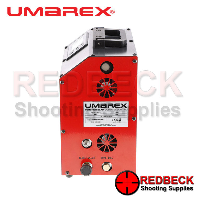 Umarex PAC 1100 Performance Air Compessor Air connections side View
