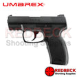 Umarex TDP 45 Left Side View Showing the magazine release. 