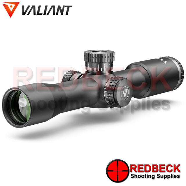 Valiant Optics Air Rifle and Rifle Scope THEMYS 10X32 COMPACT MIL HFT Front View Showing The 32mm Objective lens 