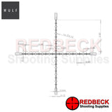 WULF Fireball 3-9x50 Rifle Scope Reticle View showing a detailed look at the reticle. 