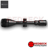 WULF Fireball 3-9x50 Rifle Scope Top View showing the turrets and the magnification wheel. 