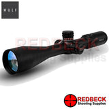 WULF Lightning 30E 6-24x50 Rifle Scope Front View showing the 50mm front objective lens. 