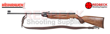 Weihrauch HW35 75 Year Limited Edition Left HAND SIDE Showing the included 75 year leather sling. 