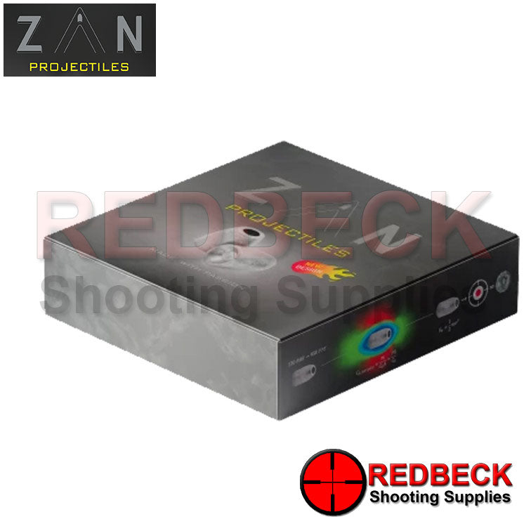 ZAN Projectiles Slugs .22 25.5 Grain .217 High Power Air rifle Slugs outer box