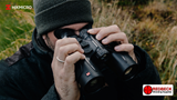 HIKMICRO HABROK 4K HH35L 2.0 day night and thermal binoculars – in use close up – Redbeck Shooting Supplies