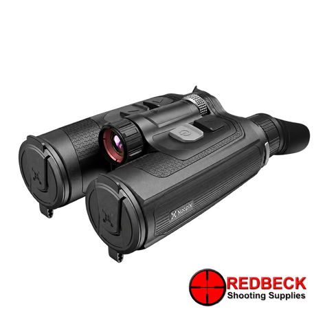Nocpix OMNI L19R 8K day, night and thermal binoculars – front left view – Redbeck Shooting Supplies