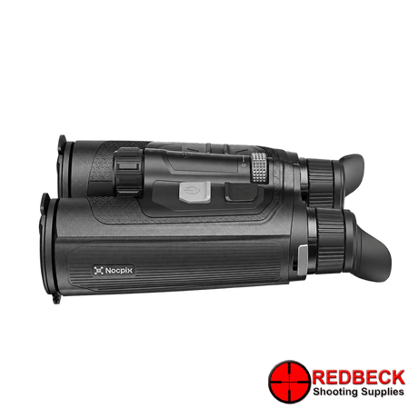 Nocpix OMNI L19R 8K day, night and thermal binoculars – left side angle – Redbeck Shooting Supplies