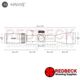 Hawke Vantage 3-9×40 AO Mil Dot IR scope diagram