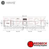 HAWKE Vantage 4×32 Mil Dot SCOPE diagram