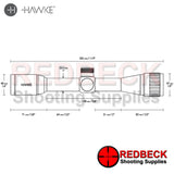HAWKE Vantage 4×32 AO Mil Dot Scope diagram