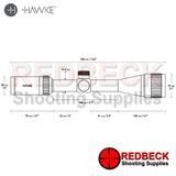 Diagram for HAWKE Vantage 4-12×40 AO Mil Dot SCOPE