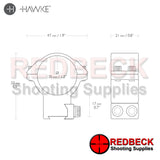 Hawke Match Mount 30mm 2 Piece 9-11mm High specifications