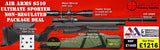 Air Arms S510 Ultimate Sporter non regulated with black stock package deal includes a Air Arms Silencer, Hawke 3-12x50 AO IR Scope, Match Mounts, Fill Valve, Pellets, Targets and Air Rifle Bag.