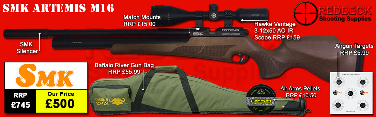 ARTEMIS M16 air rifle Package Deal
