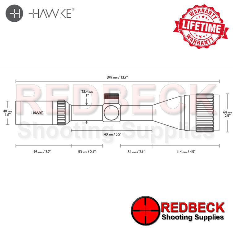 Hawke Vantage 4-12×50 AO Mil Dot IR SCOPE